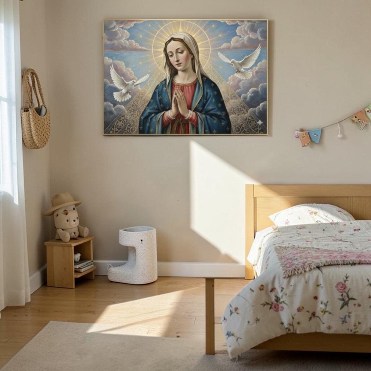 Mother Mary: Immaculate Karuna: The Radiant Virgin of Divine Mercy