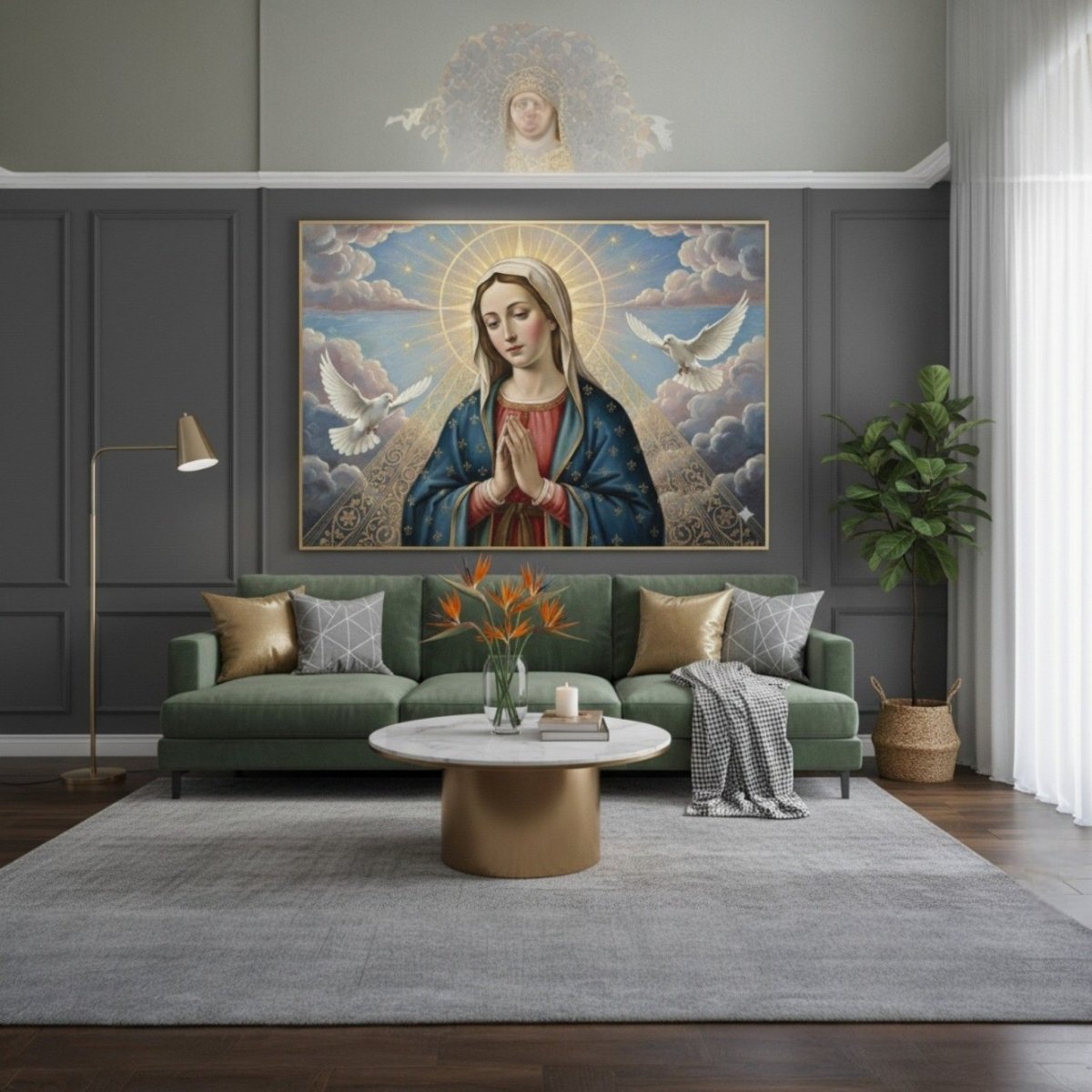 Mother Mary: Immaculate Karuna: The Radiant Virgin of Divine Mercy