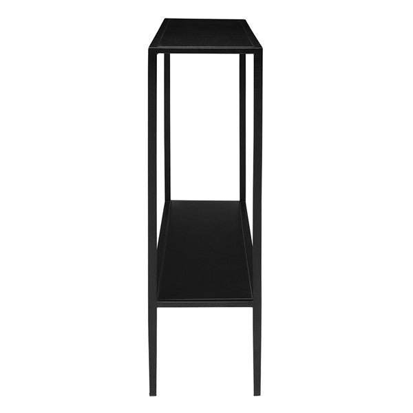 Multifunctional Industrial Chic Black Console Table