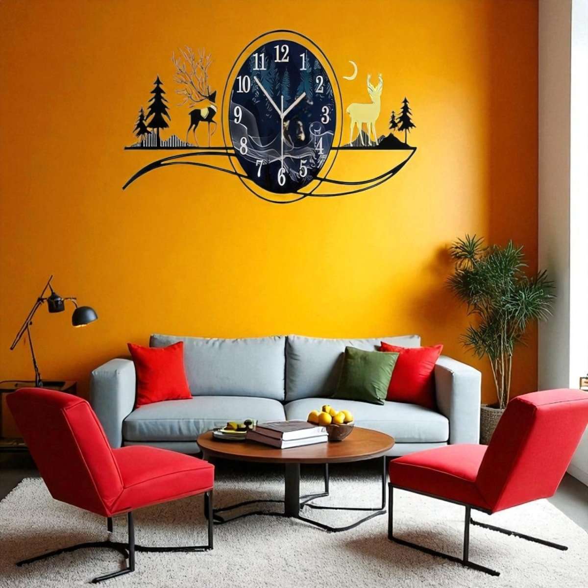 Mystical Forest Landscape Wall Art (32.2 x 13.3 Inches)