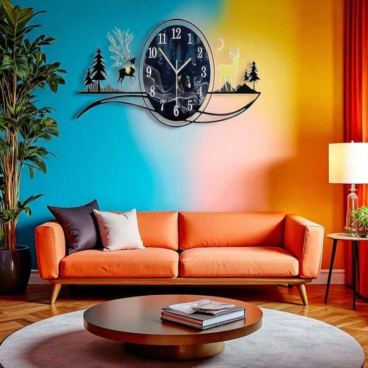 Mystical Forest Landscape Wall Art (32.2 x 13.3 Inches)