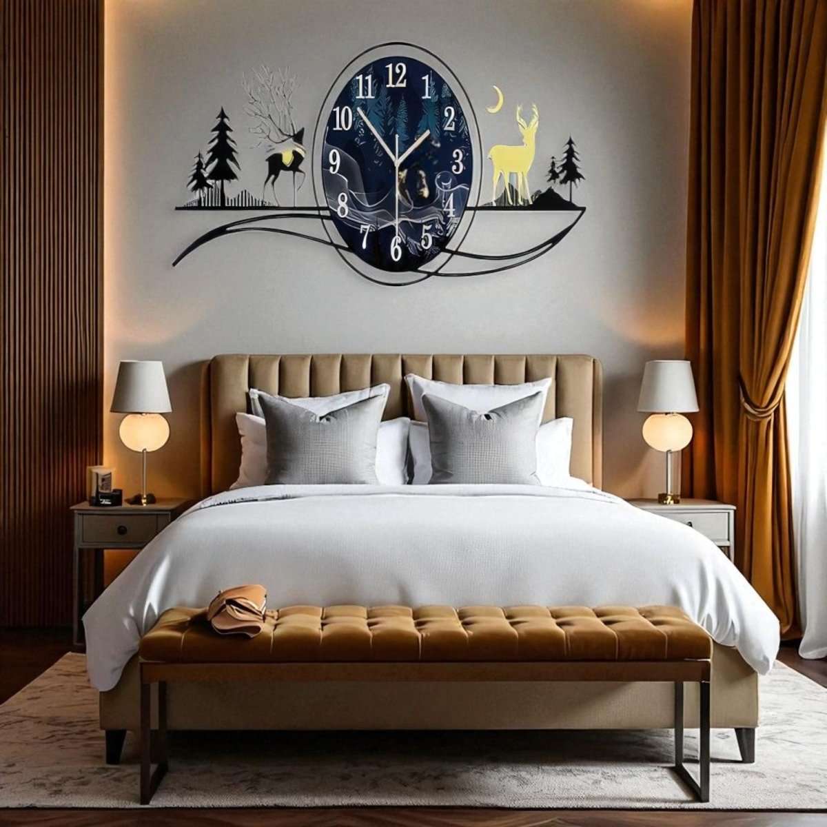 Mystical Forest Landscape Wall Art (32.2 x 13.3 Inches)