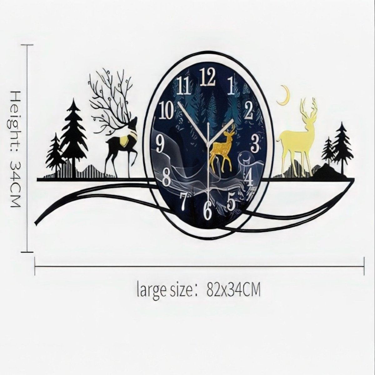 Mystical Forest Landscape Wall Art (32.2 x 13.3 Inches)