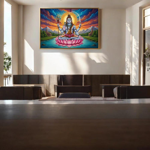 Neelkanth Shiva - Maha Yogi Mahadev (36 x 24 Inches)