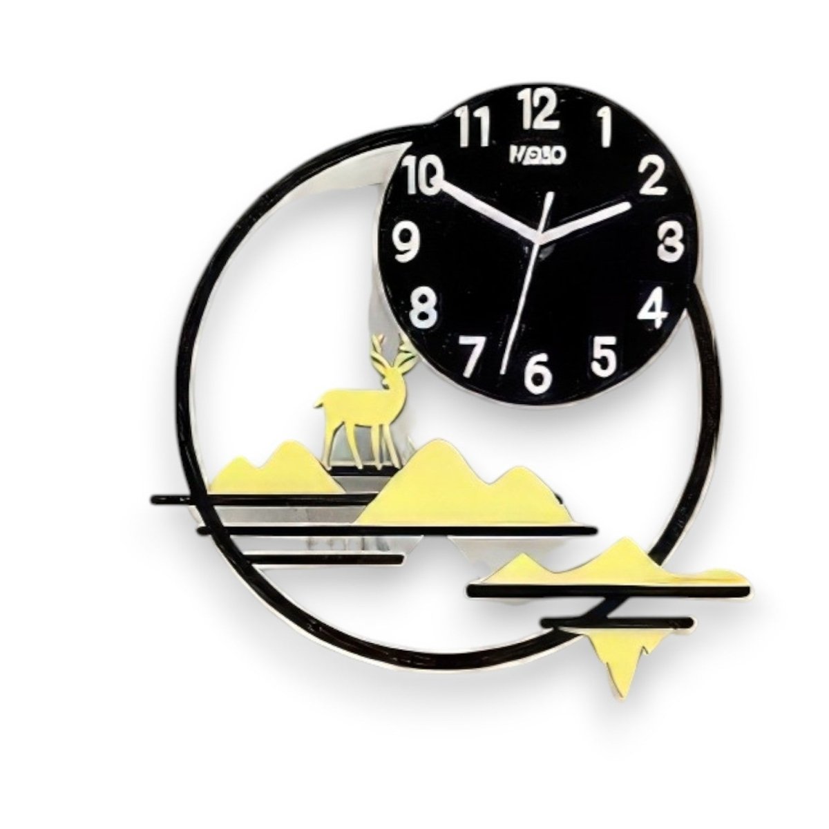 Nordic Style Deer & Mountain Wall Art (13.7 x 14.1 Inches)