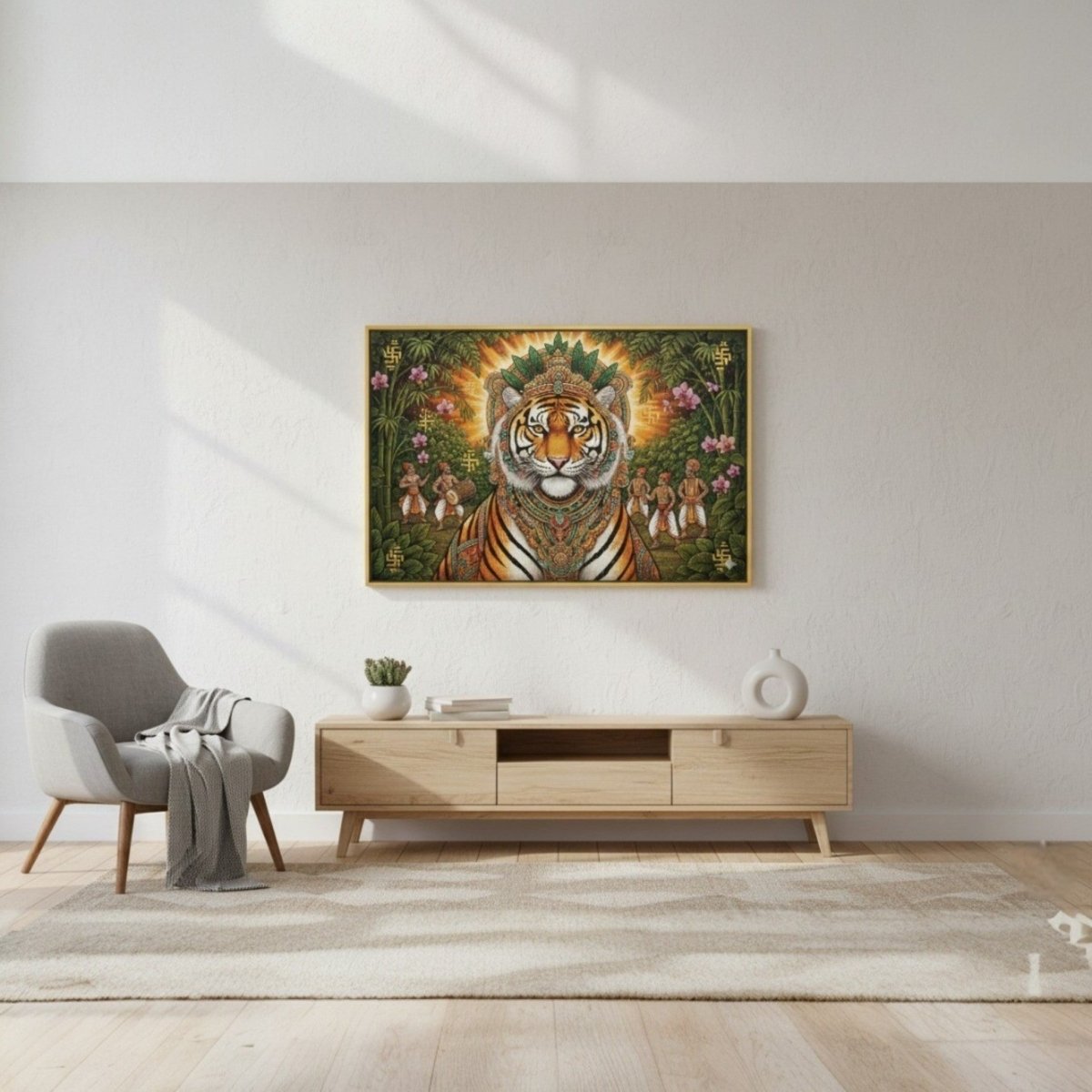 Northeast India Festivals: Ananta Aranya: The Eternal King of the Brahmaputra Valley (36 x 24 Inches)