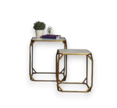 Octavia Geometric Nesting Tablesb (Set of 2)