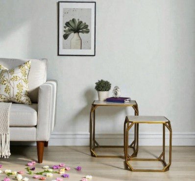 Octavia Geometric Nesting Tablesb (Set of 2)