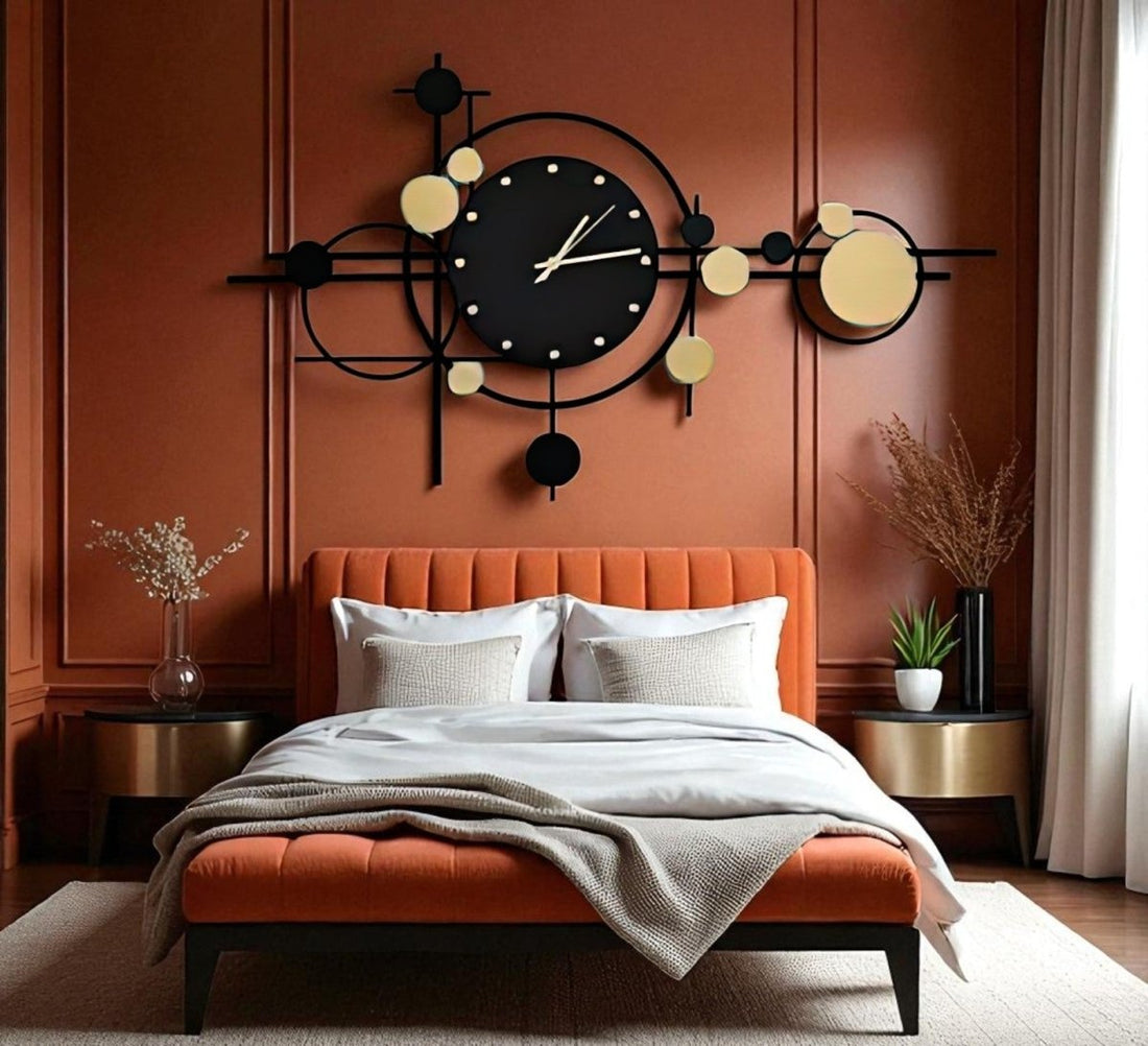 Onyx & Gold:Geometric Wall Art (32 x 19 Inches)