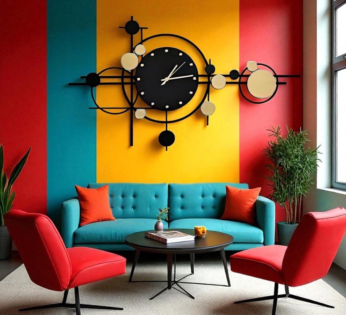 Onyx & Gold:Geometric Wall Art (32 x 19 Inches)