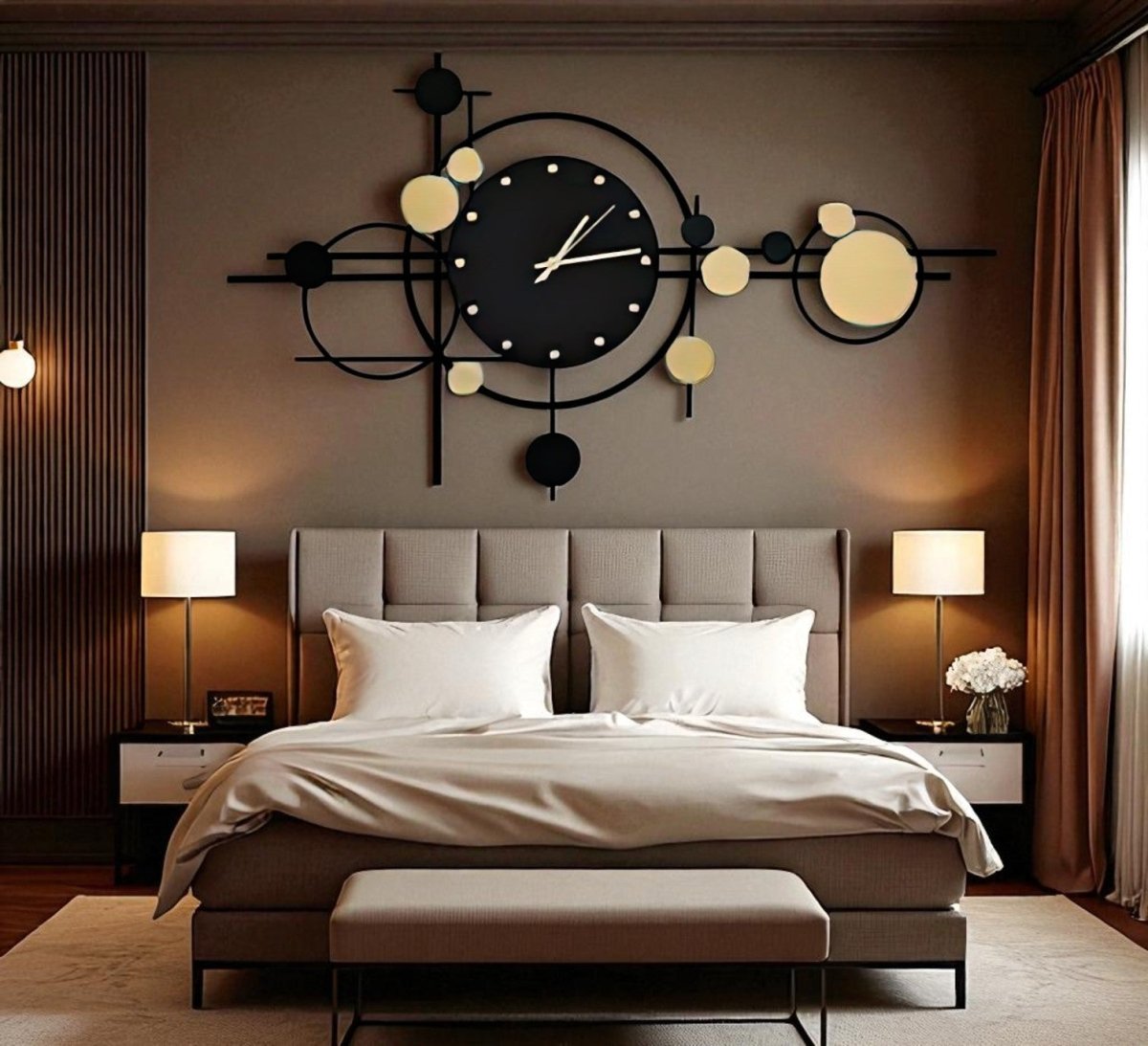 Onyx & Gold:Geometric Wall Art (32 x 19 Inches)