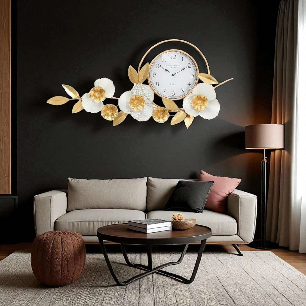 Ornate Blossom Timekeeper (40 x 20 Inches)