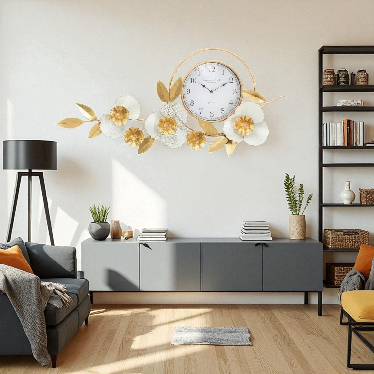 Ornate Blossom Timekeeper (40 x 20 Inches)
