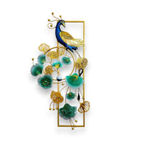 Thumbnail for Peacock:Whispering Leaves, Regal Gaze (21 x 41 Inches)