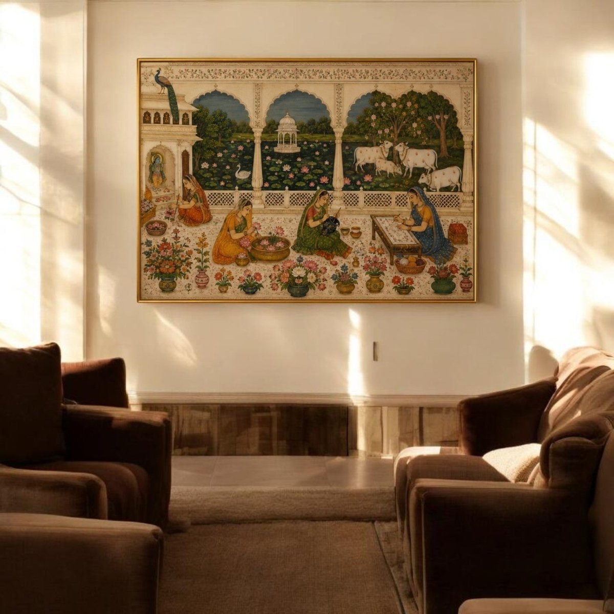 Pichwai:Shringar of the Courtyard (36 x 24 Inches)