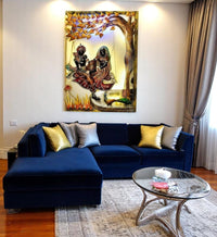 Thumbnail for Radha - Krishna Jhoola:Yugal Vilas (21 x 31 Inches)