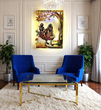 Thumbnail for Radha - Krishna Jhoola:Yugal Vilas (21 x 31 Inches)