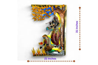 Thumbnail for Radha - Krishna:Bansuri's Banyan Bloom (21 x 31 Inches)