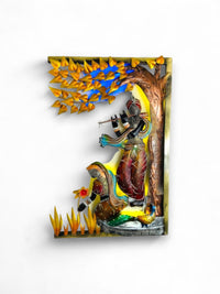 Thumbnail for Radha - Krishna:Bansuri's Banyan Bloom (21 x 31 Inches)