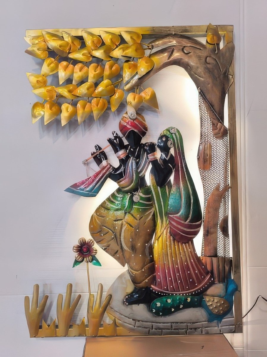 Radha - Krishna:Prem ki Bansuri:The Flute of Love (21 x 31 Inches)