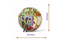 Thumbnail for Radha - Krishna:Prem Leela Lumina (24 x24 Inches)