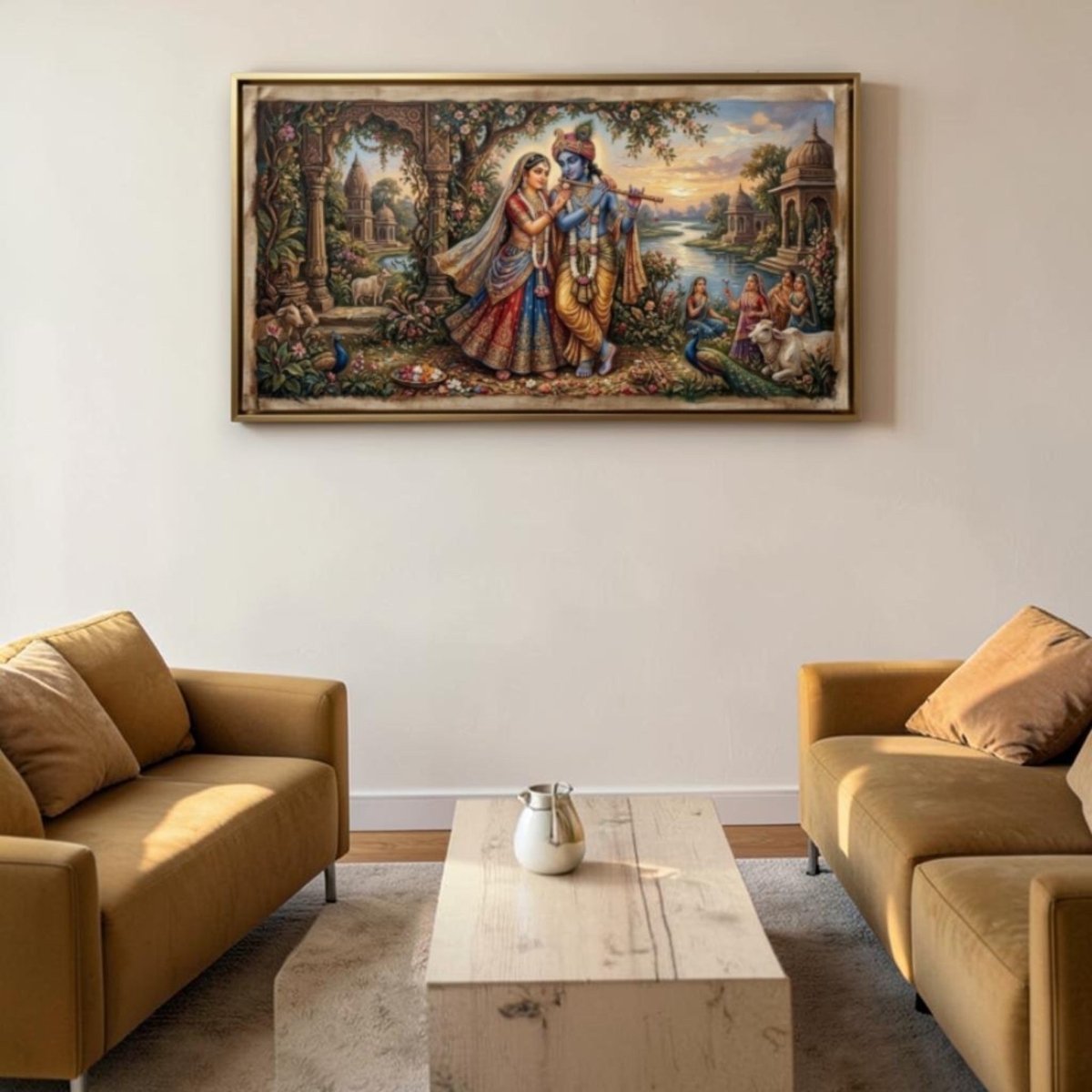 Radha Krishna’s Kunj: Gopi - Geet (48 x 26 Inches)