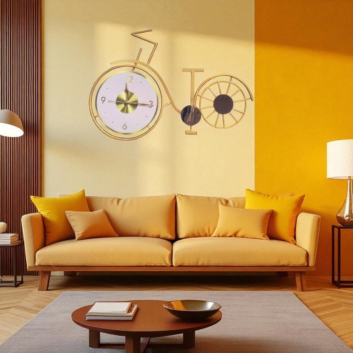 Retro Metal Bicycle Timepiece (24.6 x 16.3 Inches)