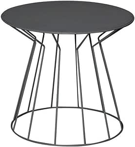 Round Metal Base Side Table