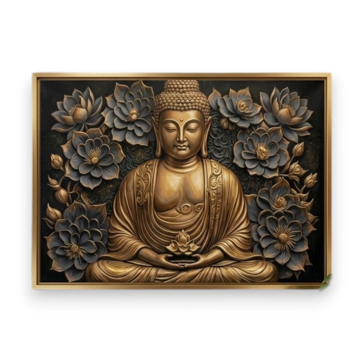 Samadhi Mudra: The Bronze Petal Meditation (36 x 24 Inches)