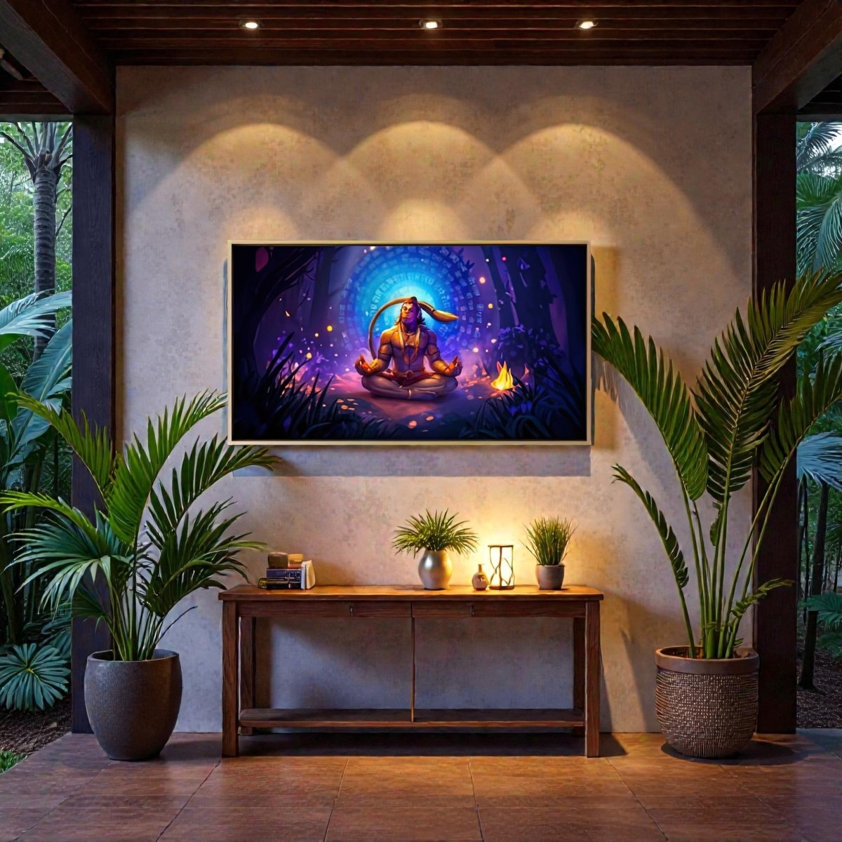 Sankat Mochan in Serenity: The Luminescent Forest Path