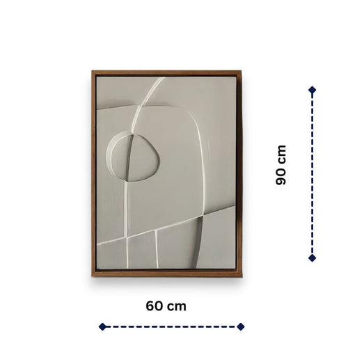 Sculpted Abstract Orb Art Wall Decor (60 x 90 CM)