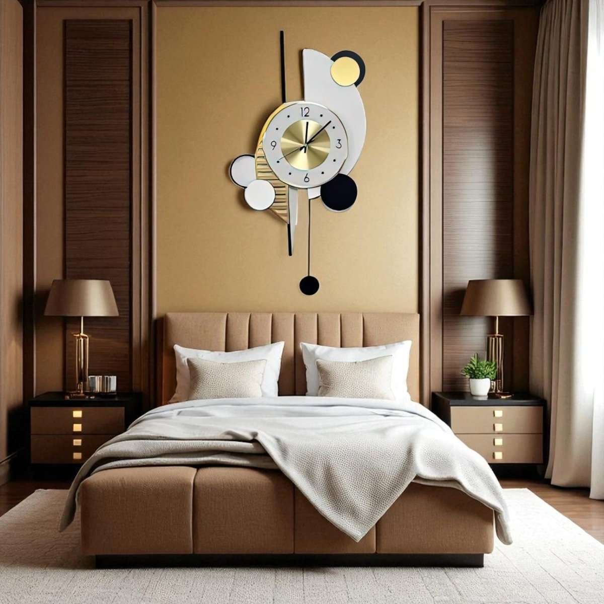 Sculptural Asymmetrical Time Piece (28 x 16 Inches)