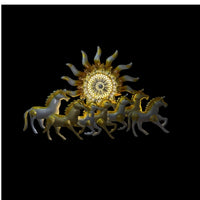 Thumbnail for Seven Horses:The Surya's Chariot With LED (37 x 23 Inches)
