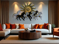Thumbnail for Seven Horses:The Surya's Chariot With LED (37 x 23 Inches)