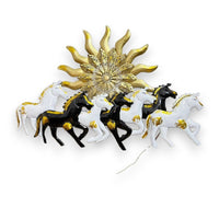 Thumbnail for Seven Horses:The Surya's Chariot With LED (37 x 23 Inches)