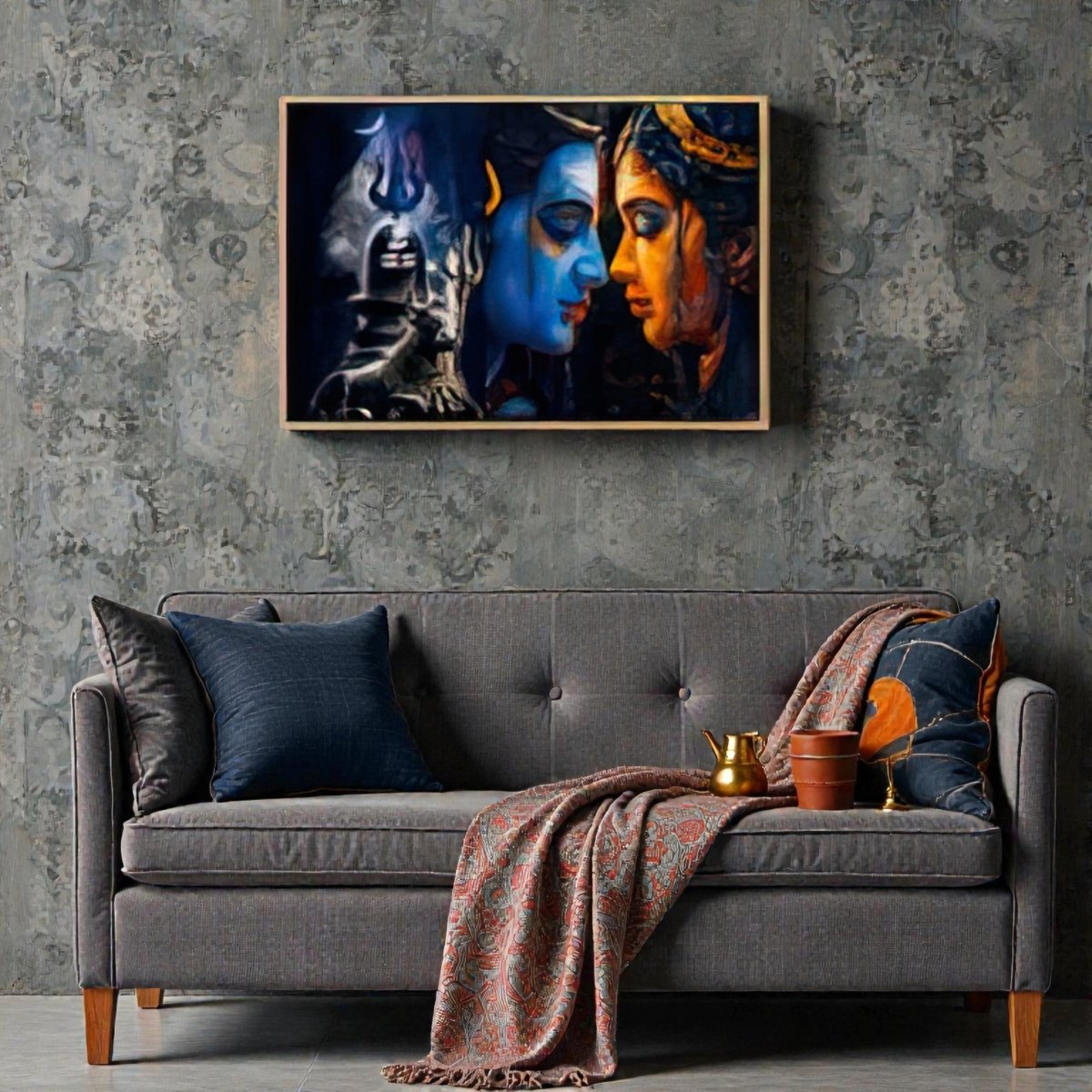 Shiv Shakti Sangam: The Divine Union Canvas