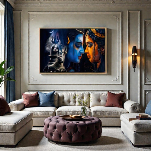 Shiv Shakti Sangam: The Divine Union Canvas