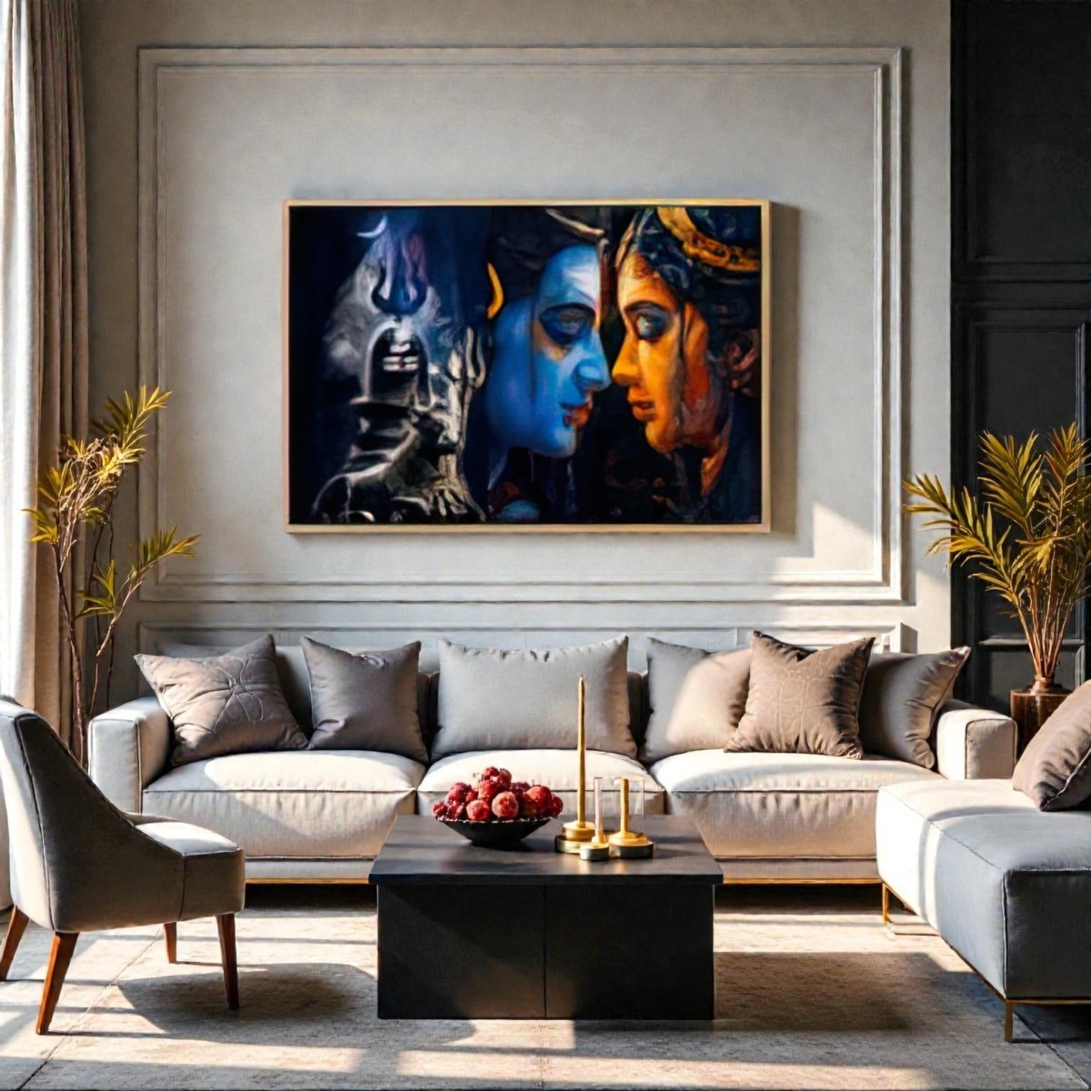 Shiv Shakti Sangam: The Divine Union Canvas
