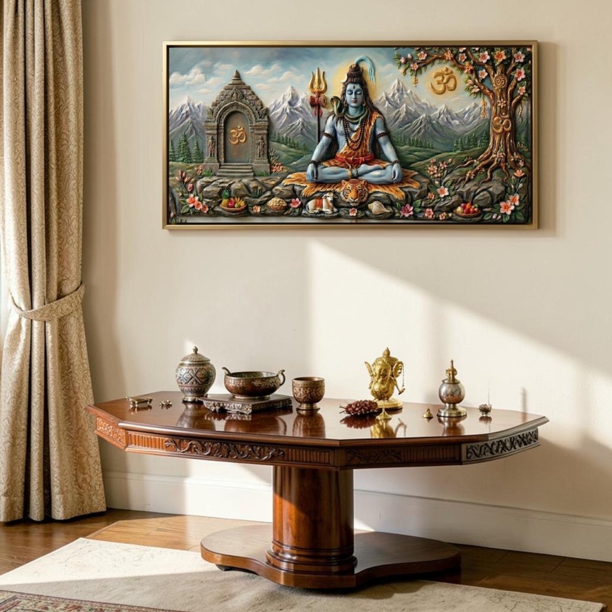 Shiva: Neelkanth’s Tapasya: Kailashpati Mahadev (48 x 26 Inches)