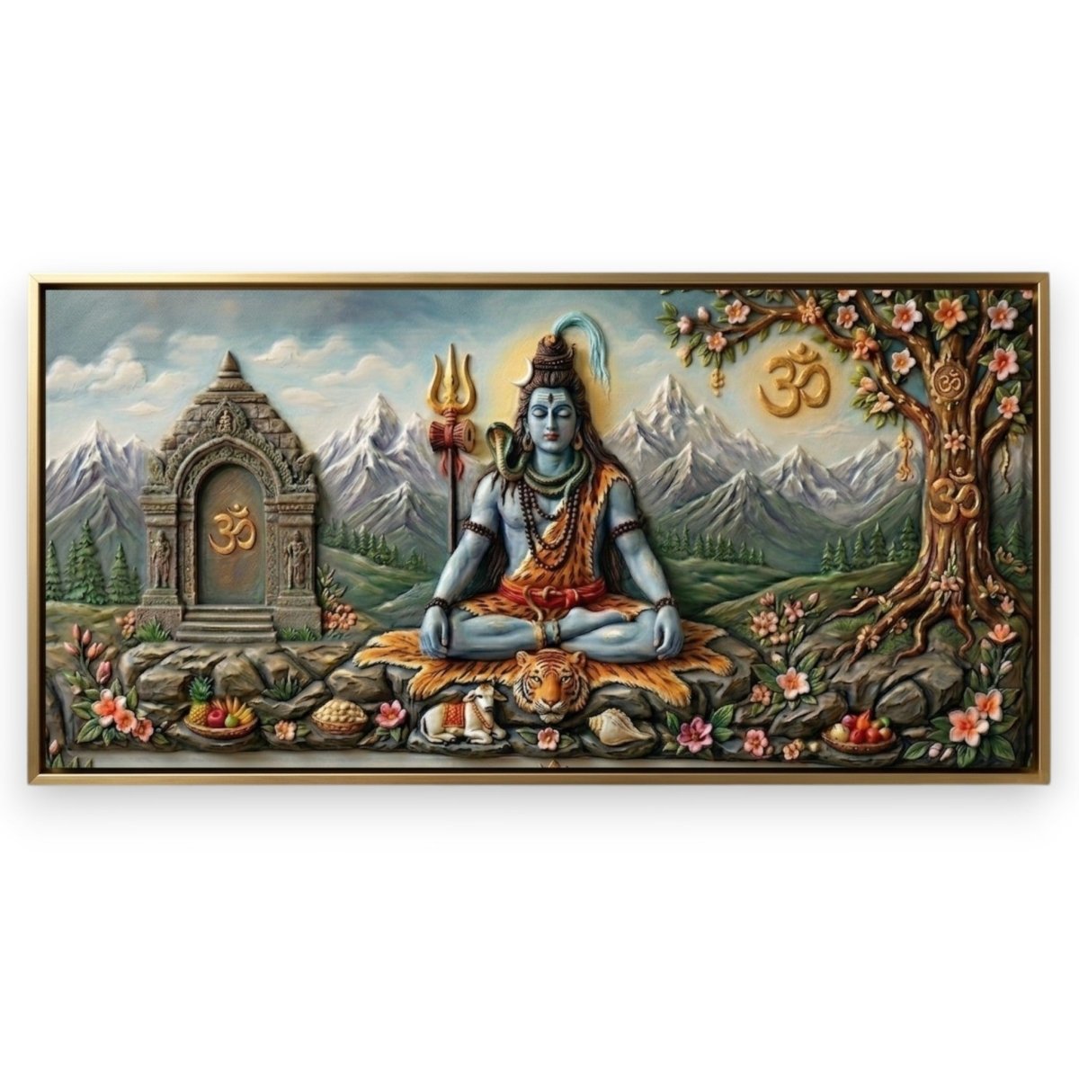Shiva: Neelkanth’s Tapasya: Kailashpati Mahadev (48 x 26 Inches)