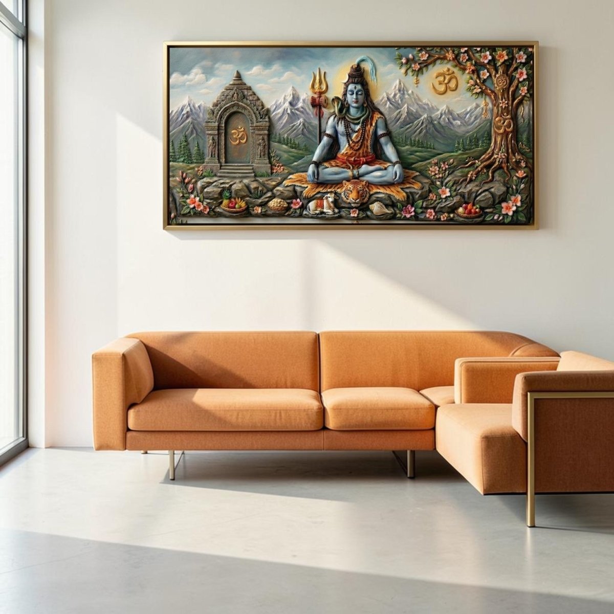Shiva: Neelkanth’s Tapasya: Kailashpati Mahadev (48 x 26 Inches)