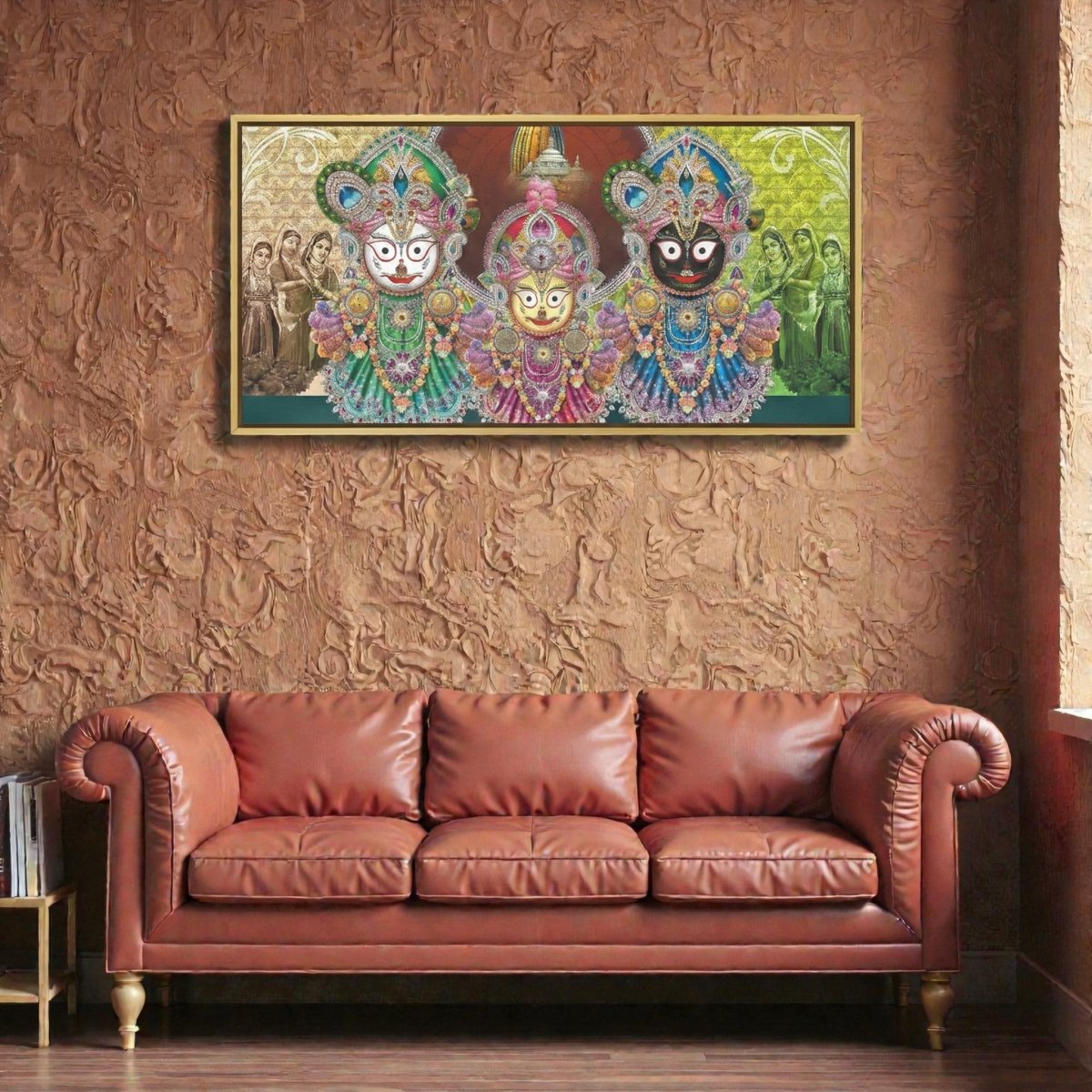 Shreekhetra Soul: Traditional Jagannath Balabhadra Subhadra Portrait