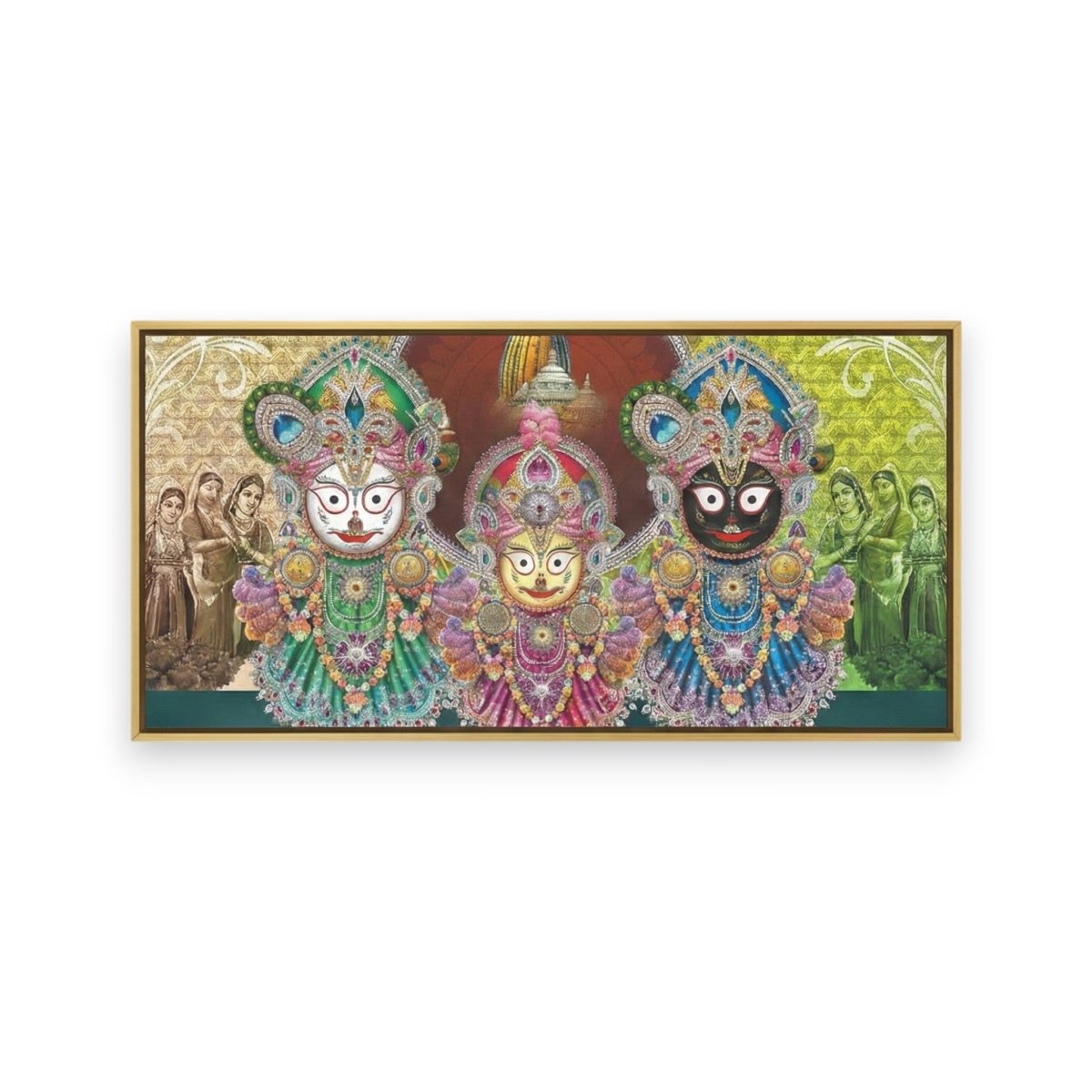 Shreekhetra Soul: Traditional Jagannath Balabhadra Subhadra Portrait