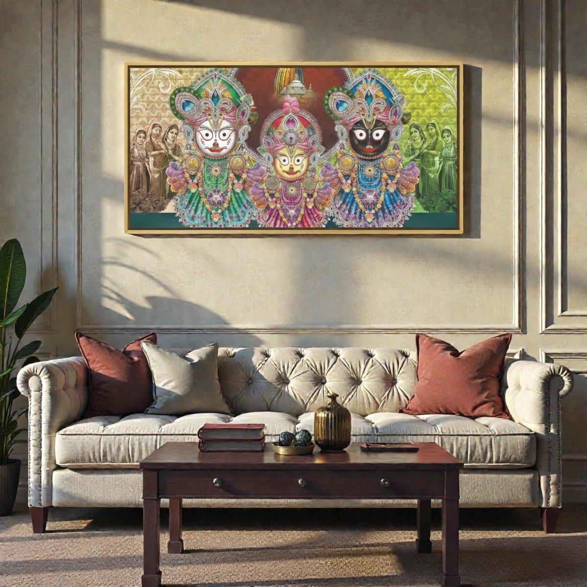 Shreekhetra Soul: Traditional Jagannath Balabhadra Subhadra Portrait