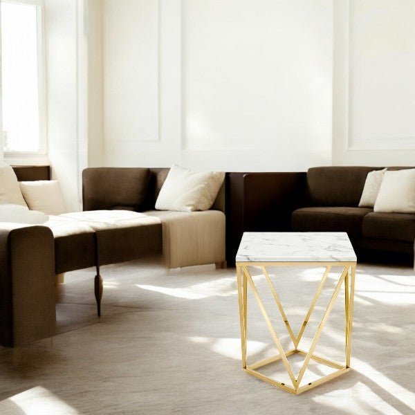 Side Table: The Facet Cube Table