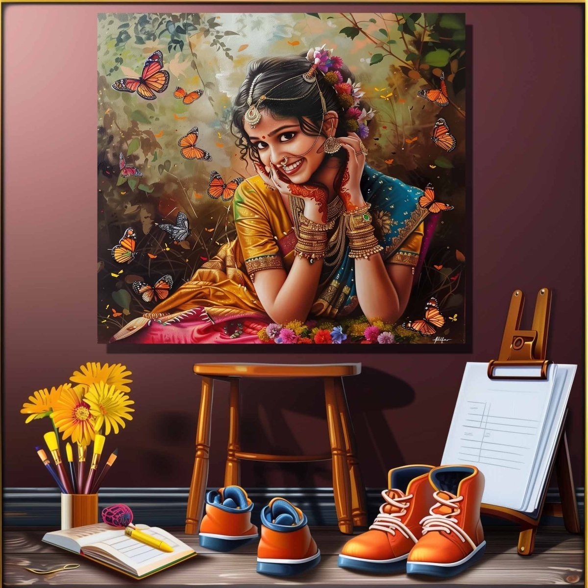 36 x 36 Inches / Floating Frame (Ready To Hang)