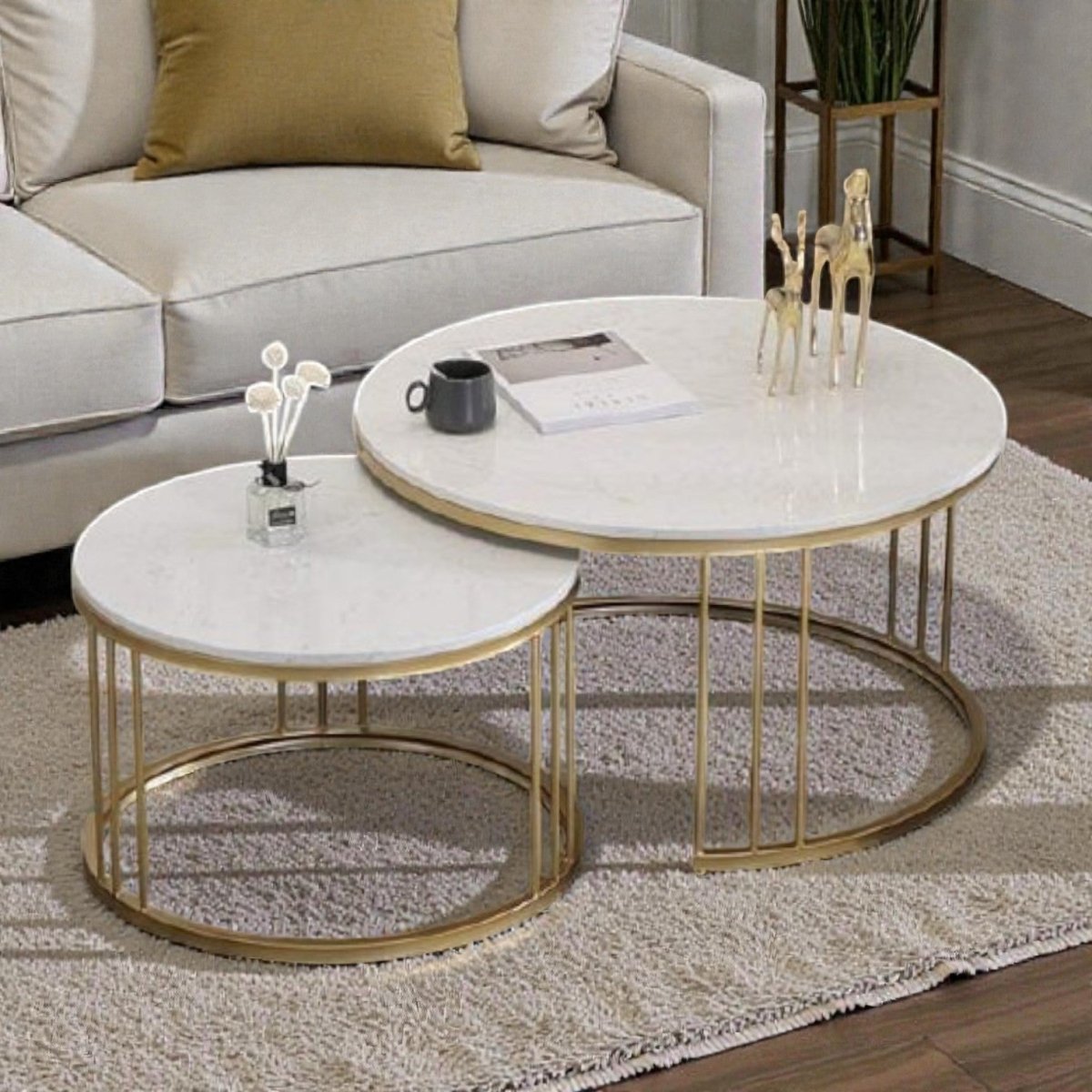 Space Saving Luxry Nesting Table Set of 2
