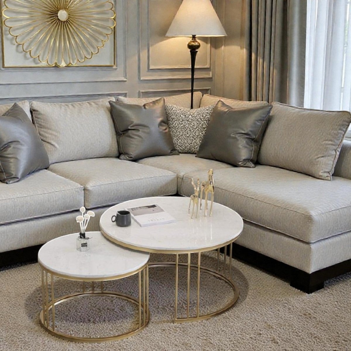 Space Saving Luxry Nesting Table Set of 2