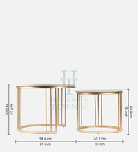 Thumbnail for Space Saving Luxry Nesting Table Set of 2