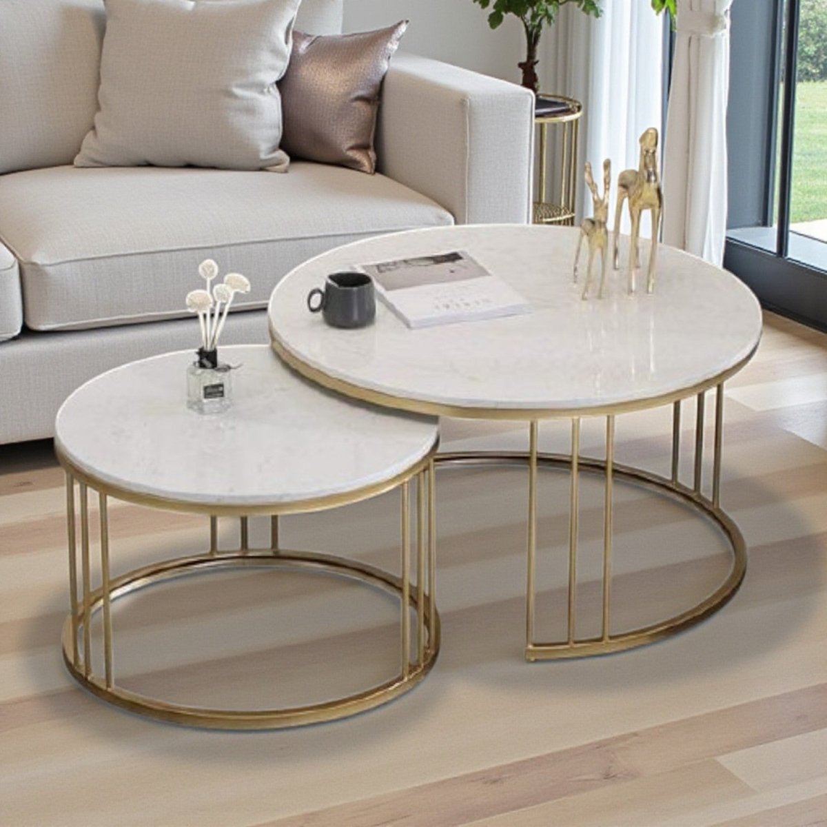 Space Saving Luxry Nesting Table Set of 2